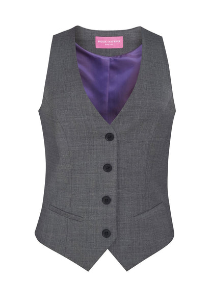Brook Taverner Light Grey Scapoli Ladies Waistcoat