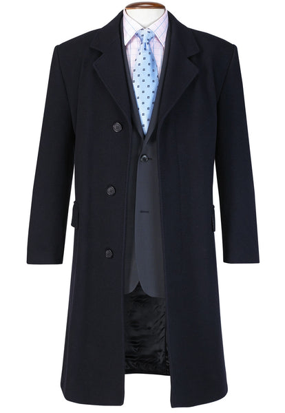 Brook Taverner Bond Navy Blue Overcoat