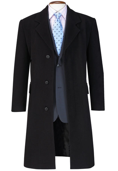 Brook Taverner Bond Black Overcoat