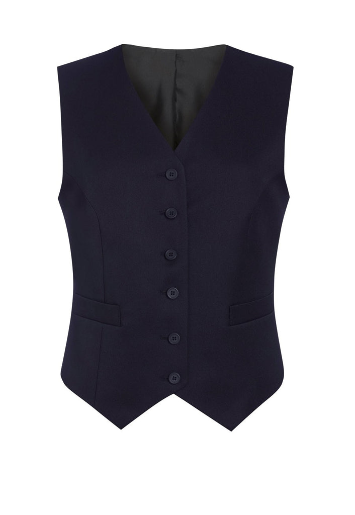 Ladies navy blue new arrivals waistcoat