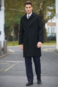 Whipcord Coat Black